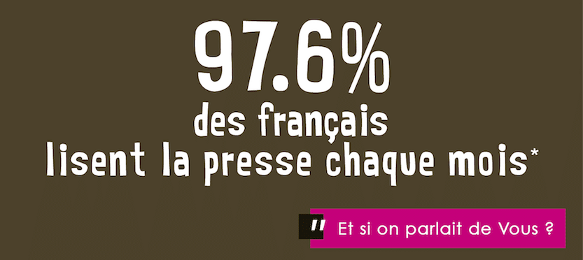 Les français lisent la presse chaque mois