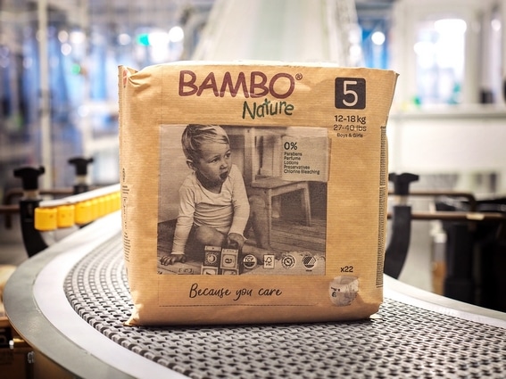Abena Frantex, entreprise familiale spécialiste de l’usage unique en France, annonce la conception d’un emballage 100% papier pour ses couches bébé éco-conçues BAMBO® Nature.