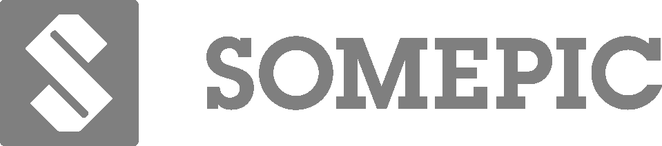 Logo de Somepic en gris